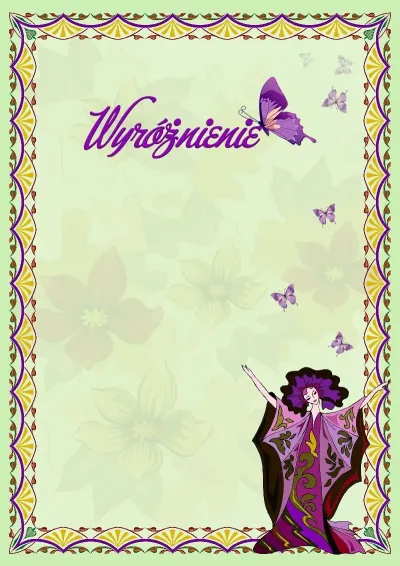 Szablon wyróżnienie «Harmonia»