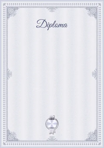 Graphite Winter diploma template