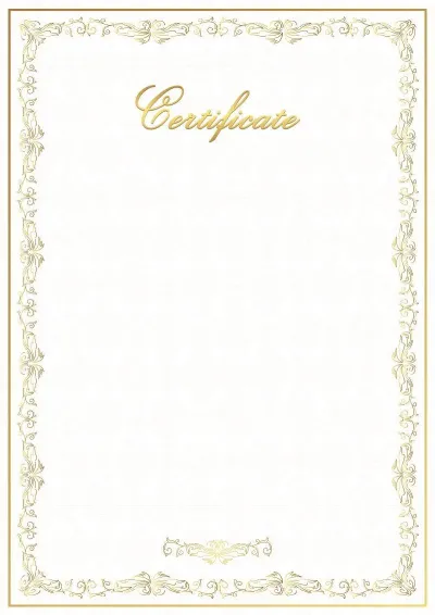 Solemn Certificate Template 'Rondo'