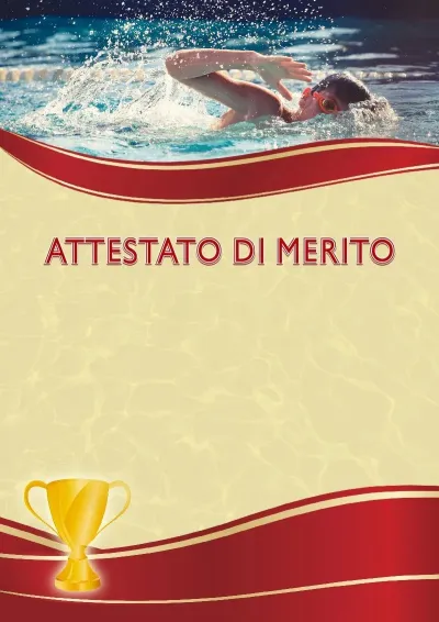 Modello di attestato sportivo «Nuoto sportivo»