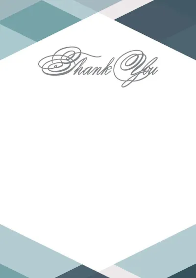 Formal letter of appreciation template «Geometry of Style»