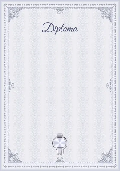 Modello di diploma «Inverno grafite»