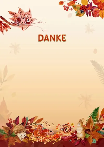 Vorlage für ein Kinder-Dankschreiben «Herbstspiele»
