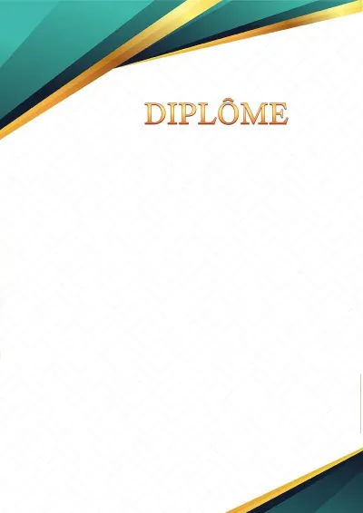 Modèle de diplôme solennel «Facettes de saphir»