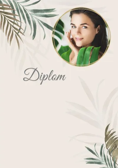 Diplom-Vorlage «Duft der Tropen»