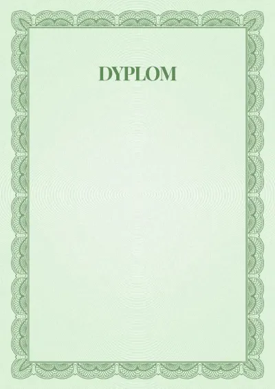 Szablon uroczystego dyplomu nr 6