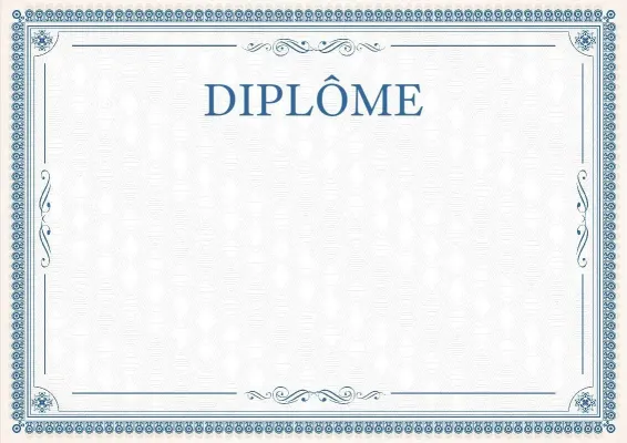 Modèle de diplôme solennel «Dentelles élégantes»