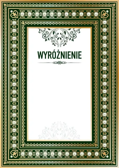 Szablon uroczystego wyróżnienia «Renesans»