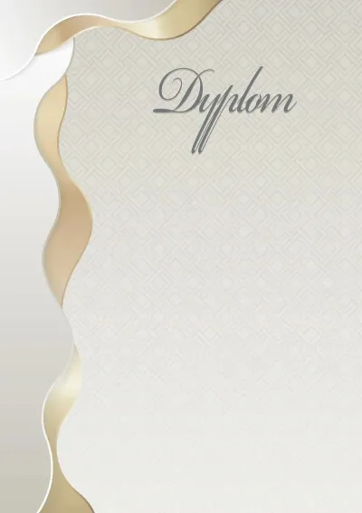 Szablon artystyczny dyplomu „Crème brûlée”