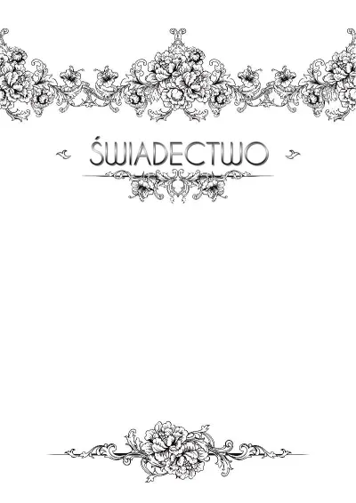 Шаблон художественной świadectwa «Легкость бриза»