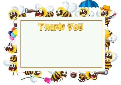 Children's Letter of Appreciation Template 'Merry Bees'