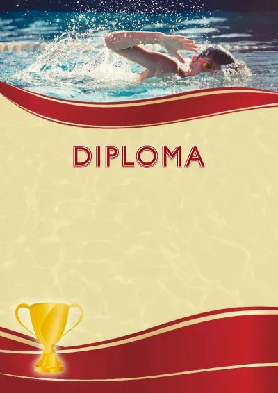 Modello di diploma sportivo «Nuoto sportivo»