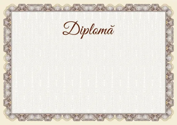 Șablon de diplomă festivă „Platină nobilă”