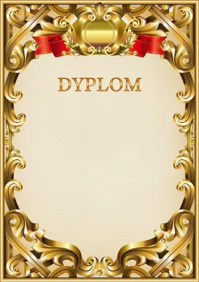 Szablon oficjalnego dyplomu nr 8