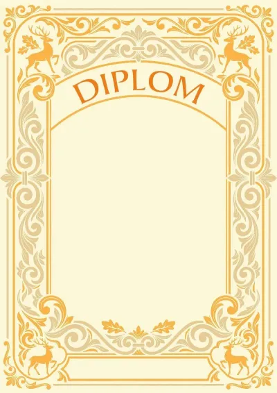 Künstlerische Diplom-Vorlage „Walderbe“