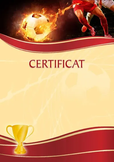 Modèle de certificat sportif «Football»