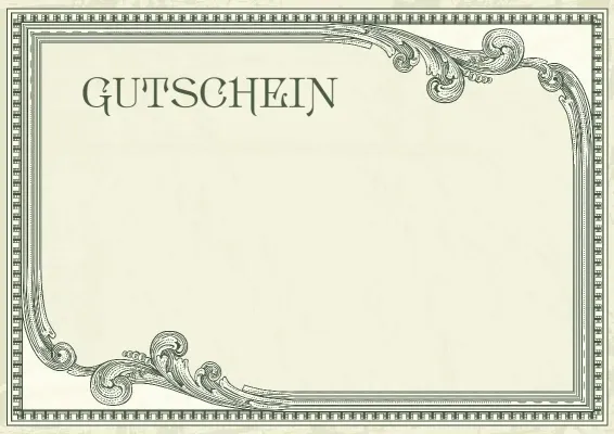 Gutschein-Vorlage „Vintage-Prestige“