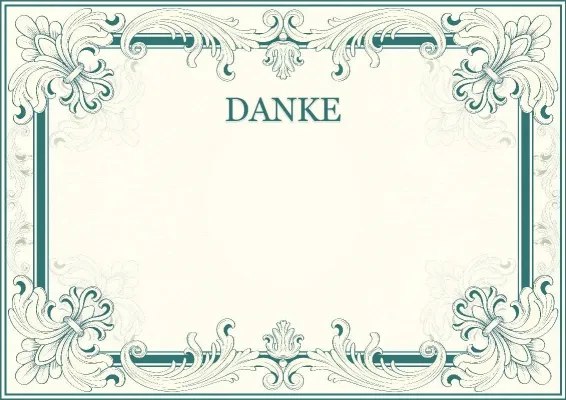 Vorlage für ein künstlerisches Dankschreiben „Ornament des Erfolgs“