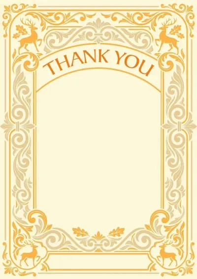 Artistic letter of appreciation template 'Forest Heritage'