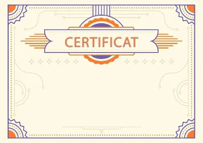 Șablon pentru certificat solemn «Yantar»