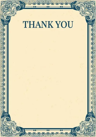 Artistic letter of appreciation template «Empire»