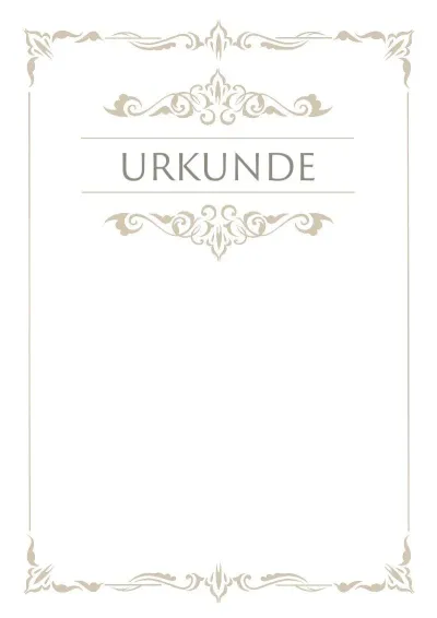 Feierliche Urkunde-Vorlage «Grazia»