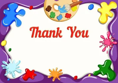 Children's letter of appreciation template 'Colors of Childhood'
