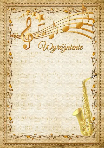 Szablon muzycznego wyróżnienia «Saksofon»