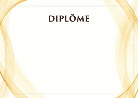 Modèle de diplôme solennel « Rideau ensoleillé »