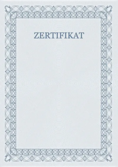 Festliche Zertifikat-Vorlage Nr. 5
