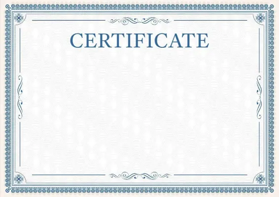 Formal Certificate Template «Elegant Lace»