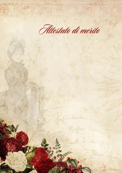 Modello di attestato artistico «Poesia»