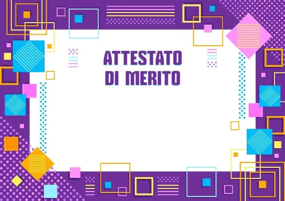 Modello di attestato «Geometria del talento»