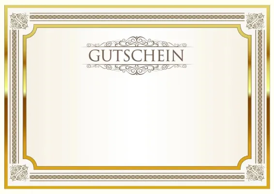 Feierliche Gutschein-Vorlage «Glanz»