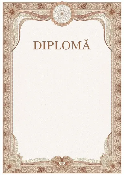 Șablon solemn pentru diplomă nr. 3