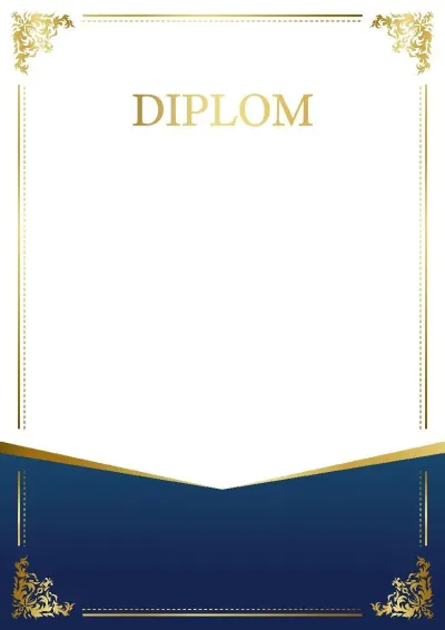 Festliche Diplom-Vorlage „Muster-Charme“