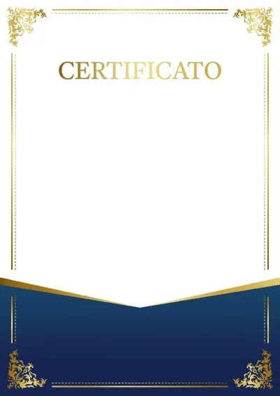 Modello solenne di certificato «Fascino del motivo»