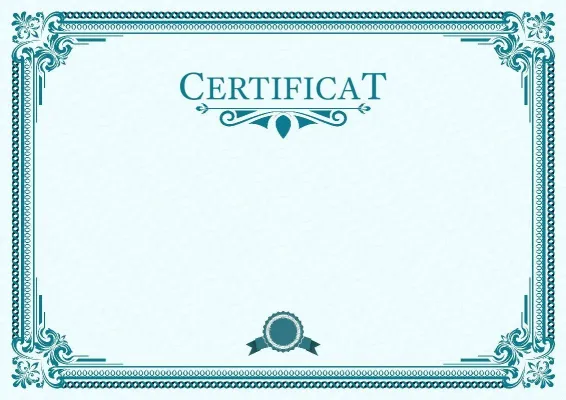 Modèle de certificat « Spectre de leadership »