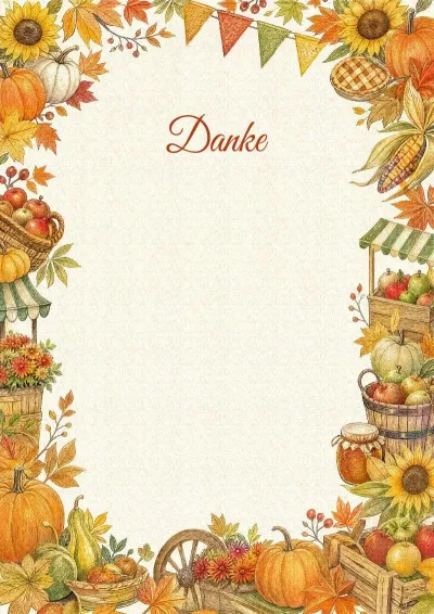 Dankschreiben-Vorlage „Herbstmarkt“