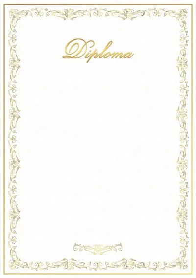 Modello di diploma solenne 'Rondo'