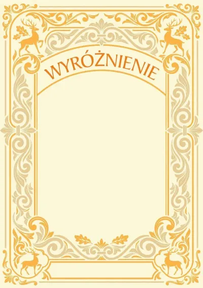 Szablon artystycznego wyróżnienia „Leśne dziedzictwo”