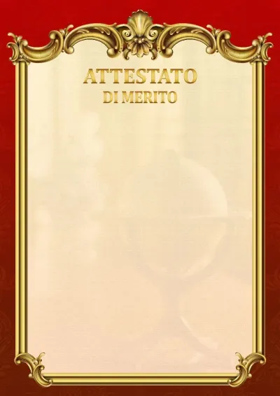 Modello di attestato scolastico «Impero»