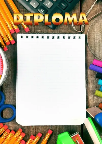 School Diploma Template 'Fun Break'