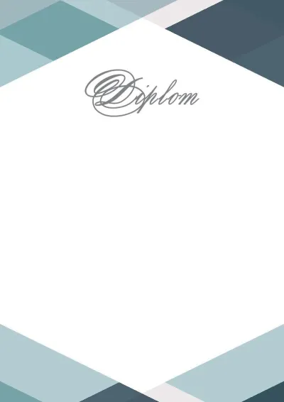 Festliche Diplom-Vorlage „Geometrie des Stils“