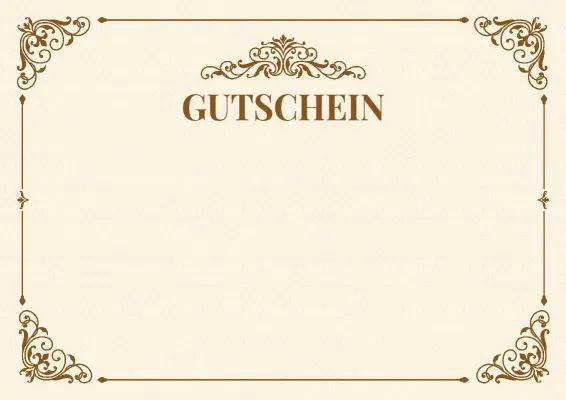 Festliche Gutschein-Vorlage «Meilenstein»