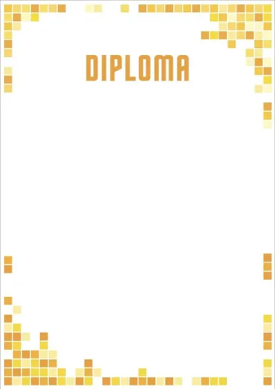Modello artistico per diploma «Mosaico del sole»