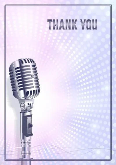 Musical letter of appreciation template «My Voice»