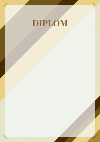 Vorlage für das feierliche Diplom «Prestige»