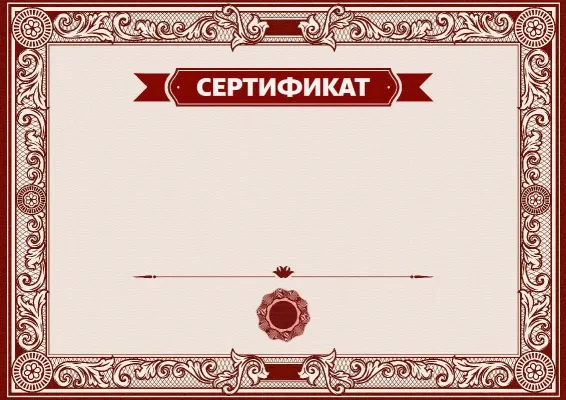 «Өнер сұлбасы» сертификат шаблоны