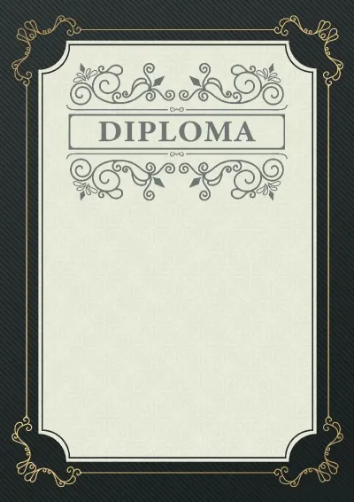 Solemn Diploma Template «Fugue»
